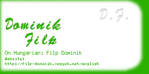 dominik filp business card